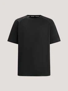 Driftmere 3pcs/Set Men's Active Short Sleeve T-Shirts, Round Neck Mesh Knit Tops For Outdoor Sports, Running, Fitness, Summer Black - Black - View 7