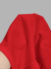 Slaydiva 2026 Spring Summer New Casual Business Casual Basic Versatile Solid Red Ribbed Crew Neck Racer Back Off-Shoulder Women Tank Top Suitable For Dates - Red - View 10