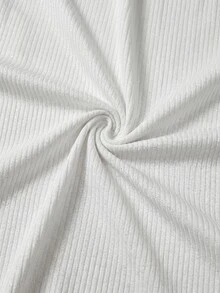 Slaydiva Plus Size Women's Casual Traditional Versatile Solid Color Round Neck Tank Top Club Home Wear Formal White Summer - White - View 4
