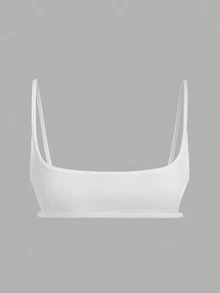 Sweetra Women's Summer Solid Color Simple Daily Wear Camisole - White - View 3