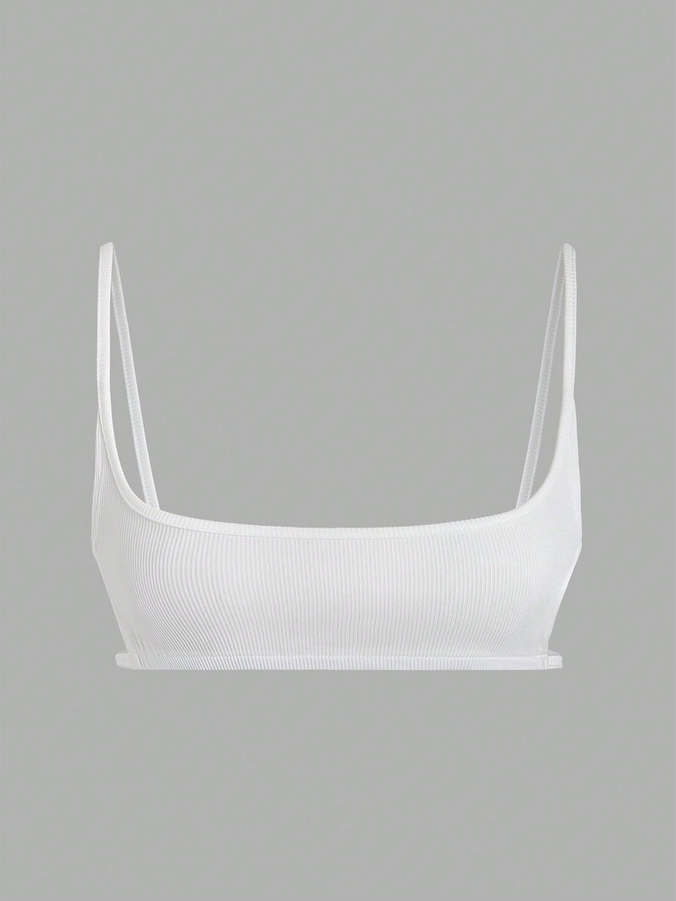 Sweetra Women's Summer Solid Color Simple Daily Wear Camisole - White - View 3
