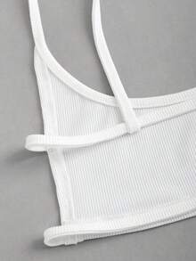 Sweetra Women's Summer Solid Color Simple Daily Wear Camisole - White - View 6