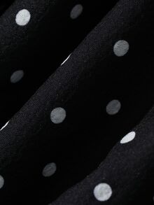 Livesso 寬鬆商務休閒優雅風時尚辦公早午餐穿搭 腰部綁帶收腰設計長袖襯衫 黑色 秋季 - 黑色 - 查看 6