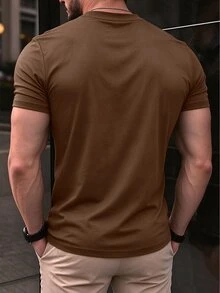 Gym Rark 男士蜘蛛圖案休閒日常旅行運動T恤，健身房適用 - 黑色 - 查看 2