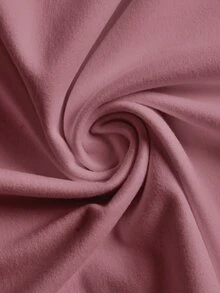 Slaydiva Plus Size Casual Solid Color Ruched Fitted T-Shirt, Summer - Pink - View 7