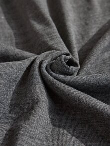 CLARA VERO Sleeveless Turtleneck Flared Knit Dress, Slim Fit, Office Or Event, Stretch Jersey, Waist Seam Grey Minimalist Elegant - Grey - View 9