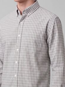 Colvenic Men's Plaid Casual Versatile Daily Wear Shirt, Formal - Black - View 5