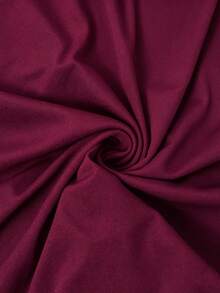 Balvessa Women's Vintage Intellectual Colorblock Pocket Waist-Cinching Dress For Office Commute - Red - View 4