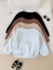 SHEIN 4件裝小男孩運動衫，開學第一天，兒童婚禮賓客，Glamorique Kids，生日男孩 - 彩色 - 查看 4