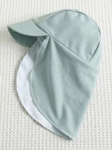 SHEIN 3件套男女宝宝休闲夏季度假椰树印花长袖短裤套装，含配套遮阳帽，适合春夏季穿着，居家、外出、旅行、海滩、泳池、派对等场合。 - 彩色 - 查看 8