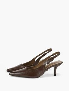 Eladyva Pointed Toe High Heel Sandals For Women - Brown - View 4
