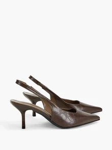 Eladyva Pointed Toe High Heel Sandals For Women - Brown - View 7