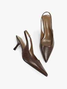 Eladyva Pointed Toe High Heel Sandals For Women - Brown - View 8