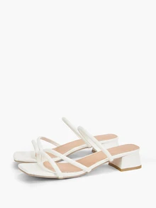 Eladyva Sandal Musim Panas Wanita Gaya Peri Prancis, - Putih - View 5