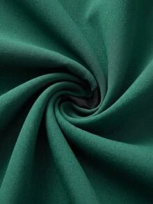 SHEIN Cottnline Plus Size Women's Emerald Green Long Sleeve Long Pants Suit With Pockets Office Formal Summer Casual Elegant - Dark Green - View 4