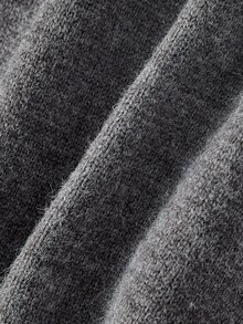 Trelyra Autumn/Winter New Old Money Style Fashion Distressed Women's Sweater Vest - Dark Grey - View 10