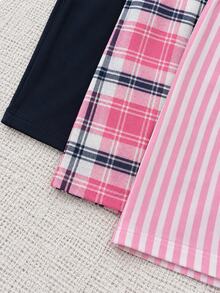 SHEIN Cottnline 3 قطع بنطلونات نسائية للاسترخاء - متعدد الألوان - مشاهدة 4