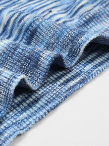 Claim Dot Men Space Dye Sweater - Blue - View 3