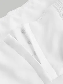 BELROSIE White Sweet And Cute Minimalist Sexy Heavy Work Exquisite 3D Flower Back Cross Strap Short Camisole - White - View 7