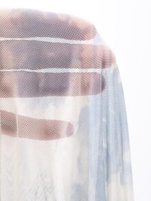 REIGN AVE Plus Size Tie-Dye Asymmetrical Pattern Round Neck Sheer Fitted Cropped Women's Top, Fall Clothes Long Sleeve Women Tops Graphic Tee - White - View 10
