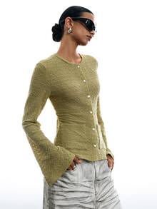 LYSMO Women T-Shirts Autumn Clothes Going Out Outfits For Night Out Night Out Outfit - Green - View 6