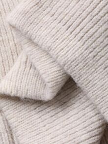 Livesso 2pcs Women Casual Collared Sweater And Pants Set, Autumn Long Sleeve Tops - Beige - View 8