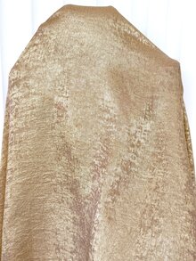 Reflora Plus Size Women's V-Neck Ruffle Sleeve Waist Metal Decor Elegant Dress - Gold - View 11