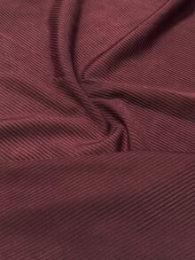 SHEIN 男士休閒V領半拉鍊短袖短褲睡衣套裝，寬鬆版型純色居家服家庭睡衣 - 酒紅色 - 查看 8