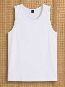 GETOML Men's Textured Solid Color Crew Neck Casual Knit Vest 3pcs - Multicolor - View 3