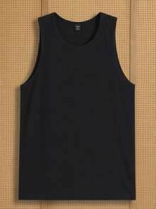 GETOML Men's Textured Solid Color Crew Neck Casual Knit Vest 3pcs - Multicolor - View 5