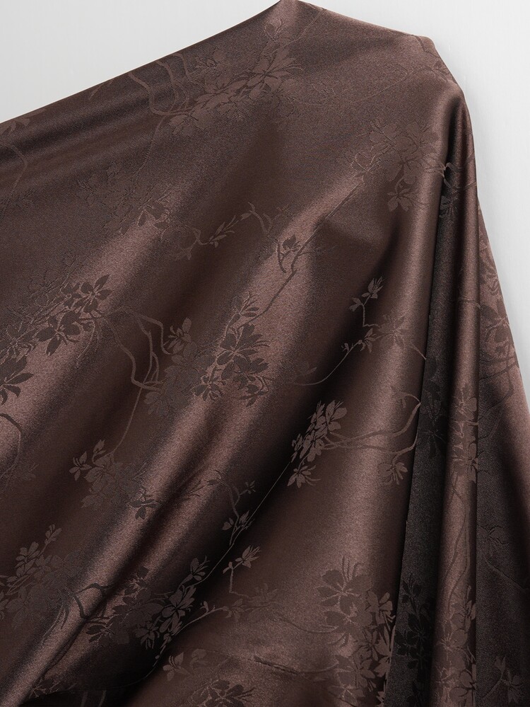 Solflare Brown Casual Sexy Elegant Spaghetti Strap Plus Size Women's Dress Wedding Cocktail Party Summer - Brown - View 8
