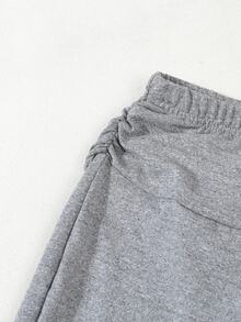 SHEIN 青少年女孩 [6件隨機發送2件] 女款休閒百搭多功能瑜伽運動背心 高腰寬腿緊身喇叭褲 秋冬款 - 彩色 - 查看 5