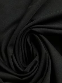 Holdful Holdful Women's Solid Color High Neck Long Sleeve T-Shirt And Waist Knot Skirt Casual Elegant 2 Pieces Set Halloween Office Black Autumn - Black - View 8