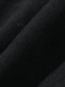 FRIFUL Women's Sexy Button Pocket Denim Shorts - Black - View 4