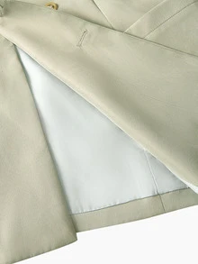 EASEVO Plus Size Men's Solid Color Long Sleeve Jacket And Pants Casual Suit Set - Green - View 16