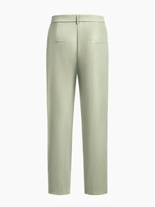 EASEVO Plus Size Men's Solid Color Long Sleeve Jacket And Pants Casual Suit Set - Green - View 12