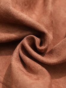 EMERY ROSE Women's Solid Color Long Sleeve Zip-Up Casual Streetwear Regular Fit Jacket Everyday Travel Shades Of Brown Autumn "Old Money" Style Jacket - Brown - View 10