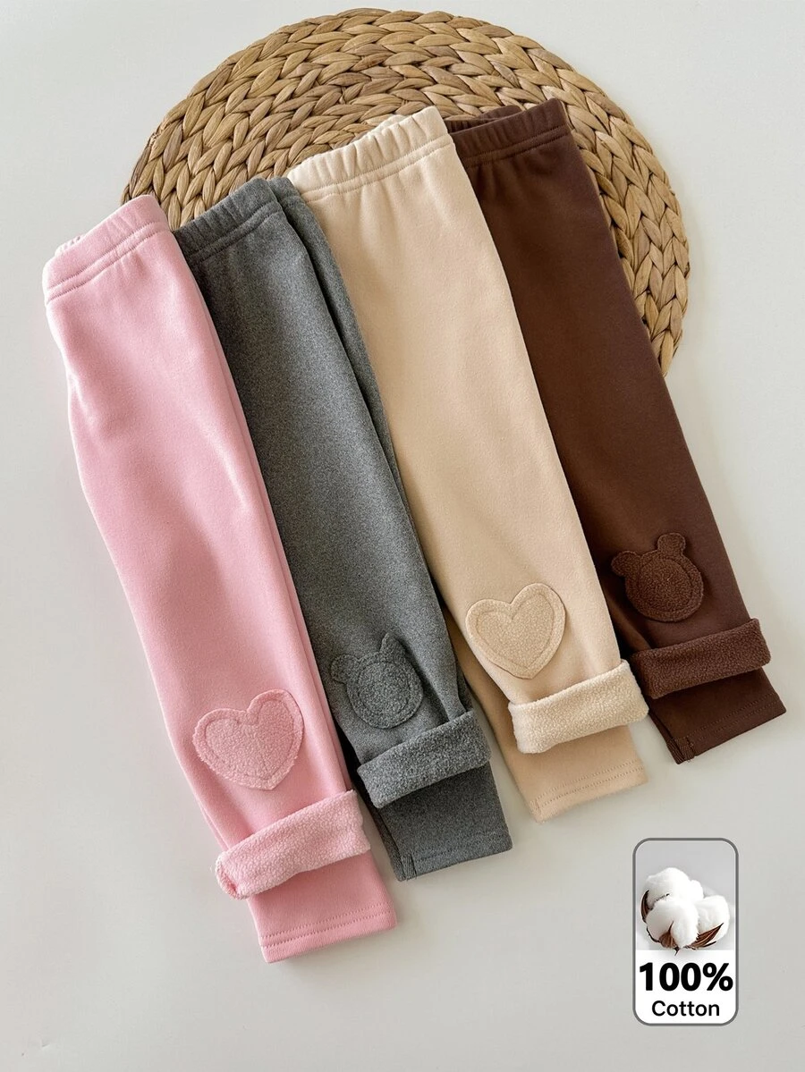 SHEIN Kids Young Girl Young Girl 4PCS Young Girls Leggings - Multicolor - View 1
