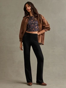 WESTFADE Printed Short Sleeve TShirt & Flared Pants, 2 Pieces Matching Sets, Fall, Autumn Clothes, Winter Outfit, Cowgirl, Western, Country Concert, Boho, Cute - Multicolor - View 5