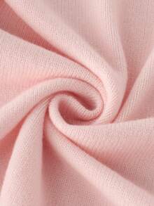 SHEIN Pesta Musim Gugur/Musim Dingin, Acara Pulang Kampung, Hari Nasional Saudi, Pesta Tahun Baru, Pernikahan, Ulang Tahun, Wisuda, Acara Sipil, Sosial, Elegan, Formal, Chic, Kemeja Kancing, Kardigan Rajut Merah Muda - Berwarna merah muda - View 9