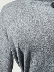 Mistrie Women's Solid Color Stand Collar Long Sleeve Fall Minimalist Elegant Versatile Jacket Office Grey - Grey - View 11