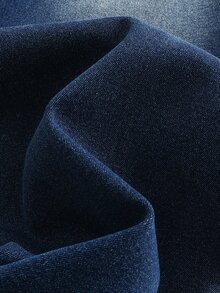 男童牛仔褲 秋冬新款 保暖內裡 深藍色水洗 錐形修身 休閒 複合人造麂皮面料 柔軟 校園假期 - 深色水洗藍 - 查看 7