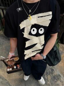 IslaSuriya Men's Summer Casual Cartoon Print T-Shirt - Multicolor - View 3