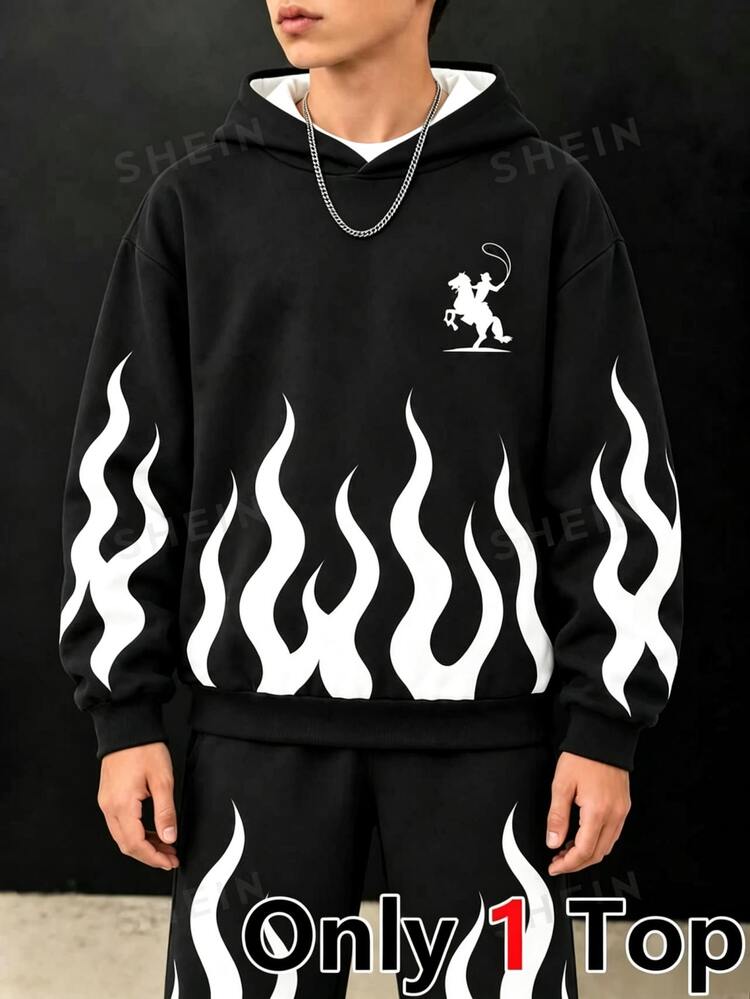 Teen Boys Sweatshirt, Suitable For Autumn/Winter Style Streetwear Cute, Comfortable And Casual, Pattern Design, Back To School Party Rave Grey - Multicolor - View 2