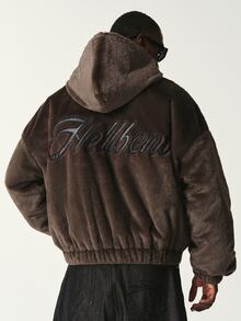 STYNVO Men's Long Sleeve Zip-Up Casual Hooded Jacket - Brown - View 1