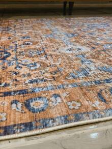 Non-Slip, Washable, Digitally Printed Rug, Runner, Kitchen Rug, Suitable For Living Room ,Bedroom , Outdoor - Royal Blue - View 3