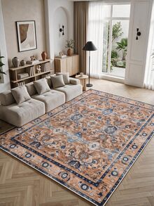 Non-Slip, Washable, Digitally Printed Rug, Runner, Kitchen Rug, Suitable For Living Room ,Bedroom , Outdoor - Royal Blue - View 9