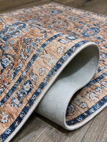 Non-Slip, Washable, Digitally Printed Rug, Runner, Kitchen Rug, Suitable For Living Room ,Bedroom , Outdoor - Royal Blue - View 6