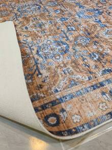 Non-Slip, Washable, Digitally Printed Rug, Runner, Kitchen Rug, Suitable For Living Room ,Bedroom , Outdoor - Royal Blue - View 4