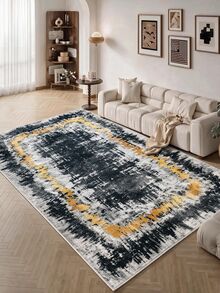 Non-Slip, Washable, Digitally Printed Rug, Runner, Kitchen Rug, Suitable For Living Room ,Bedroom , Outdoor - Mustard Yellow - View 6